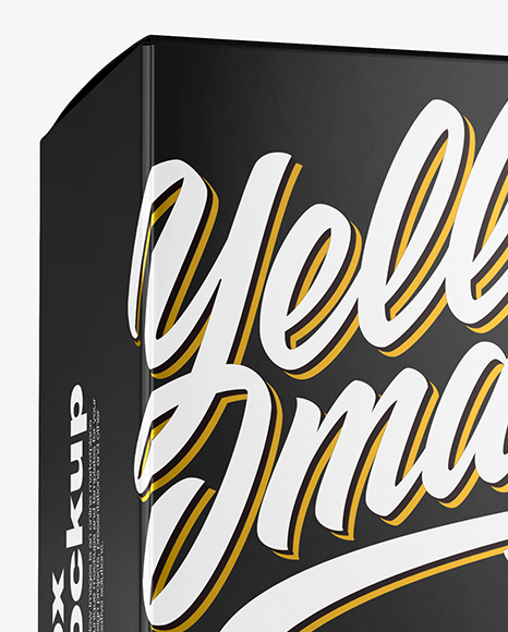 Glossy Paper Box Mockup PSD #2