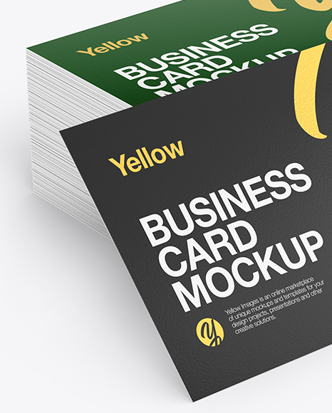 Stack of Business Cards Mockup PSD #2