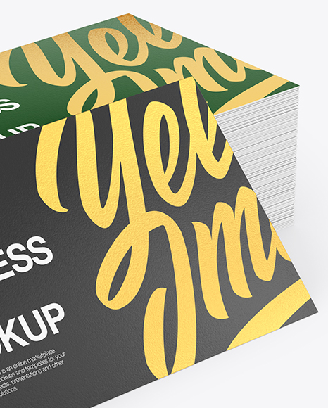 Stack of Business Cards Mockup PSD #1