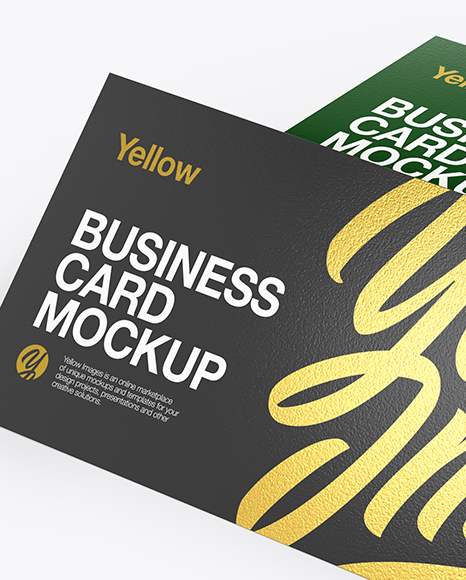 Stack of Business Cards Mockup PSD #2