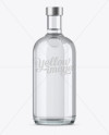 700ml Clear Glass Vodka Bottle Mockup - Free Download Images High