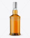Clear Glass Scotch Bottle Mockup