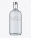 Download 700ml Frosted Glass White Rum Bottle Mockup in Bottle Mockups on Yellow Images Object Mockups