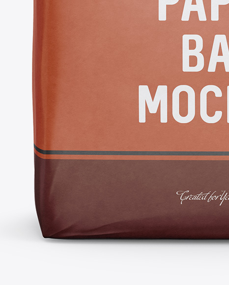 Cement Paper Bag Mockup - Front View in Bag & Sack Mockups ...