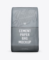 Download Cement Paper Bag Mockup - Front View in Bag & Sack Mockups ...