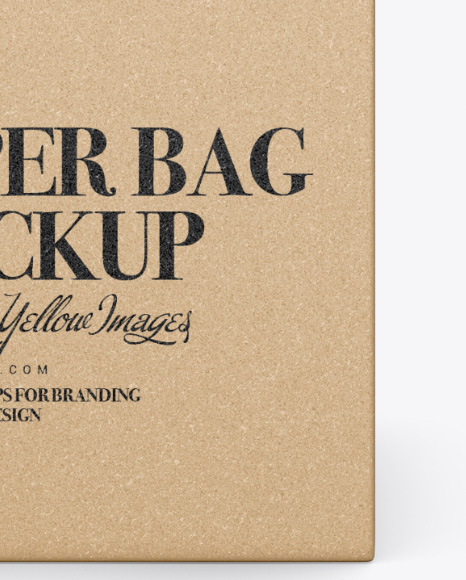 Download Kraft Wine Bag Mockup In Bag Sack Mockups On Yellow Images Object Mockups Yellowimages Mockups