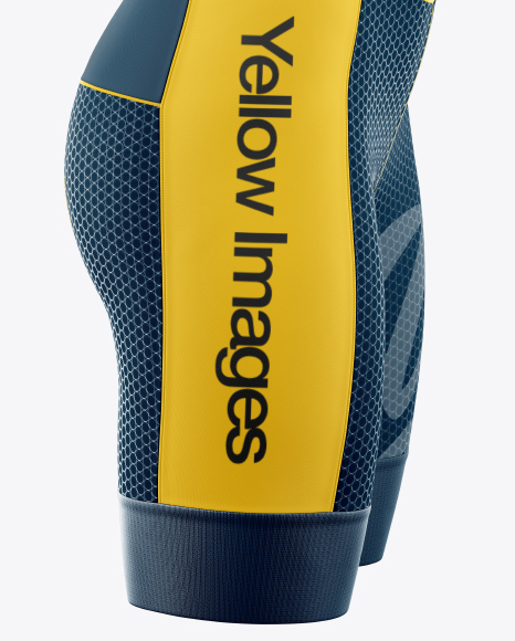 Women S Cycling Skinsuit Mockup Side View In Apparel Mockups On Yellow Images Object Mockups