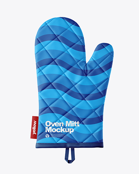 Download Oven Mitt Mockup In Apparel Mockups On Yellow Images Object Mockups