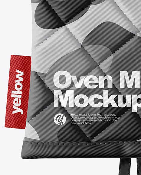 Download Oven Mitt Mockup in Apparel Mockups on Yellow Images ...