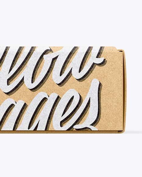 Kraft Box Mockup PSD #1