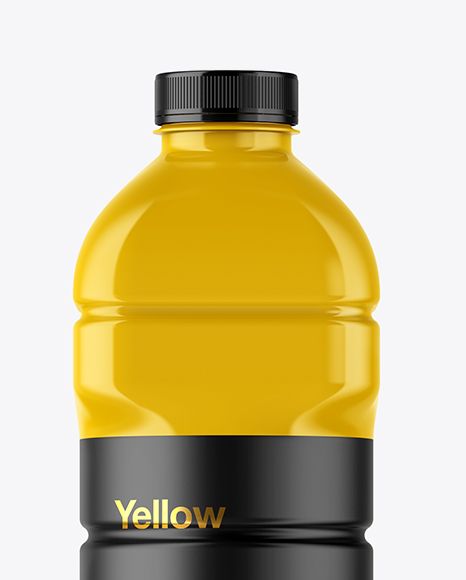 Glossy Plastic Bottle Mockup PSD #2