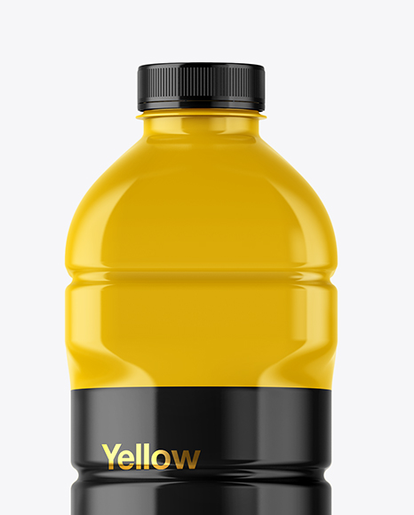 Glossy Plastic Bottle Mockup PSD #1