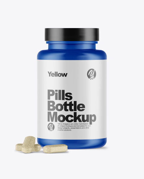 Matte Pills Bottle Mockup PSD #2