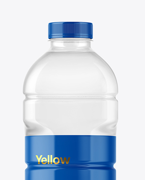 Clear Plastic Bottle Mockup PSD #1