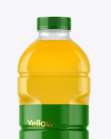 Juice Plastic Bottle Mockup PSD #1