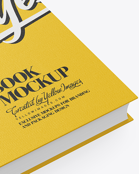 Book w  Fabric Cover Mockup   High Angle View PSD #5