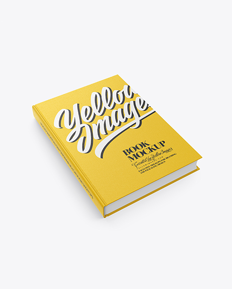 Book w  Fabric Cover Mockup   High Angle View PSD #2