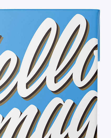 Carton Package Mockup   Front view PSD #2