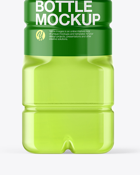 Clear Plastic Bottle Mockup PSD #6