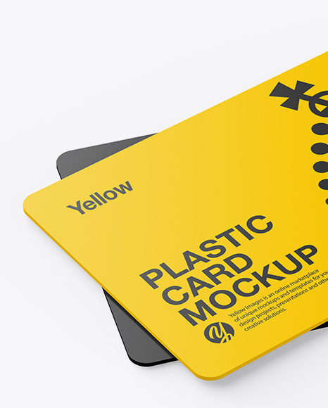 Two Plastic Cards Mockup PSD #2