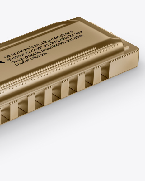 Metallic Harmonica Mockup PSD #1