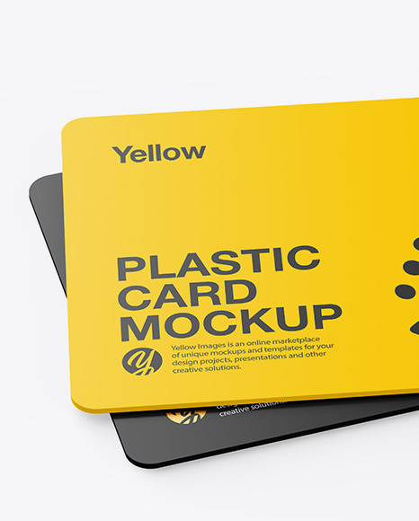 Two Plastic Cards Mockup PSD #2