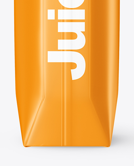 Glossy Juice Pack with Screw Cap Mockup PSD #1