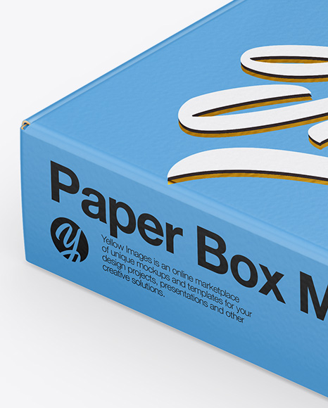 Paper Box Mockup PSD #3