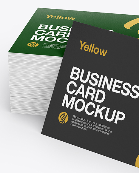 Stack of Business Cards Mockup PSD #2
