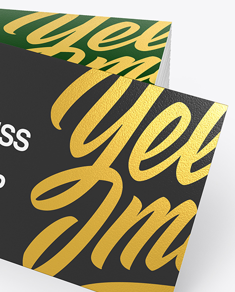 Stack of Business Cards Mockup PSD #1
