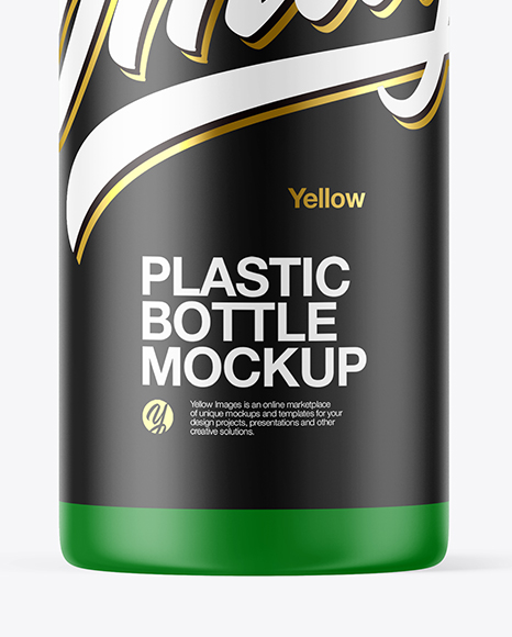 Matte Plastic Bottle Mockup PSD #1