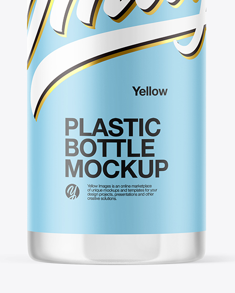 Clear Plastic Bottle Mockup PSD #1