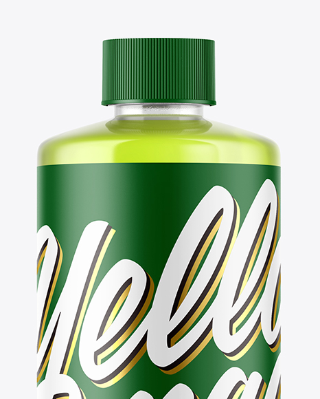 Clear Plastic Bottle Mockup PSD #2