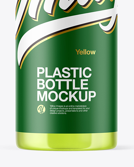 Clear Plastic Bottle Mockup PSD #1