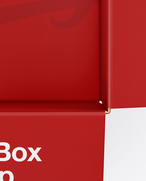 Opened Paper Box Mockup PSD #4