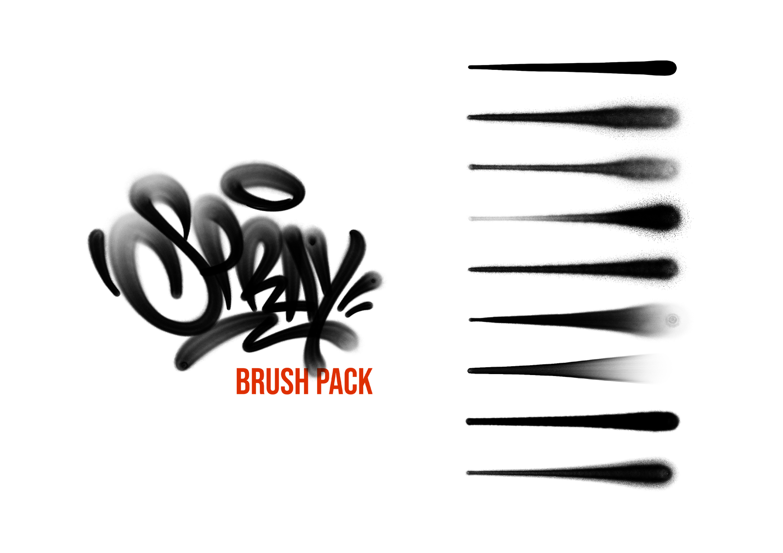 realistic spray paint brush photoshop