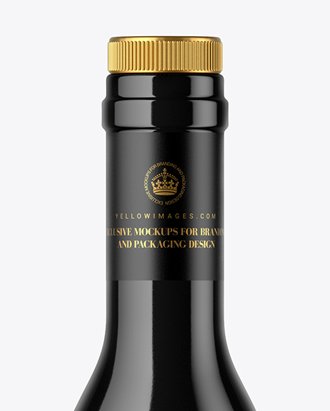 Glossy Bottle Mockup PSD #1