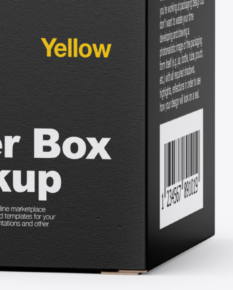 Paper Box Mockup PSD #2