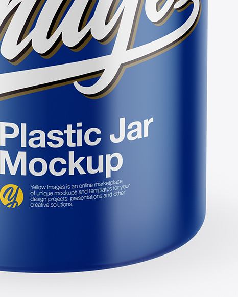 Plastic Jar Mockup PSD #1