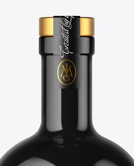 Glossy Bottle Mockup PSD #1
