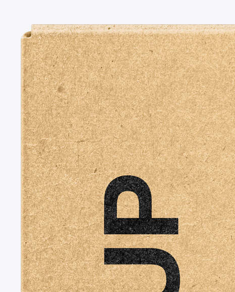 Kraft Box Mockup PSD #2