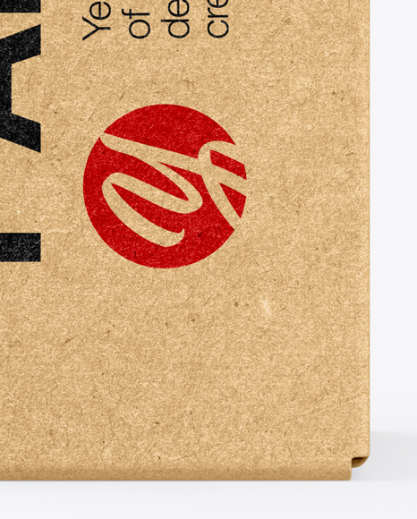 Kraft Box Mockup PSD #1