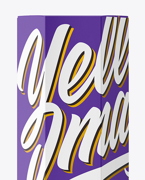 Matte Octagonal Box Mockup PSD #2