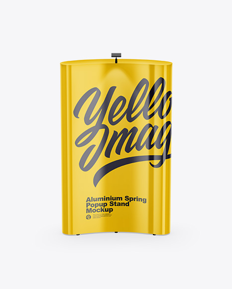 Glossy Spring Pop Up Stand Mockup PSD #2