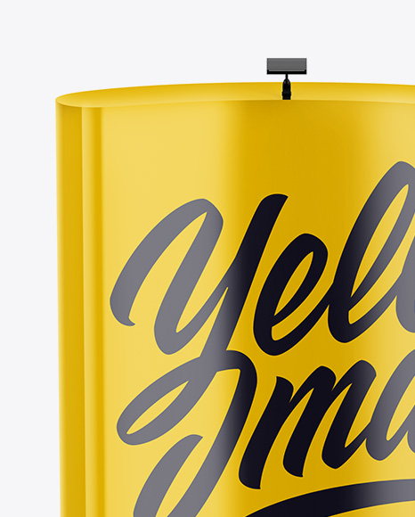 Glossy Spring Pop Up Stand Mockup PSD #1