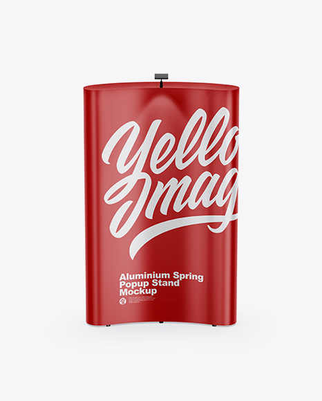 Matte Spring Pop Up Stand Mockup PSD #2