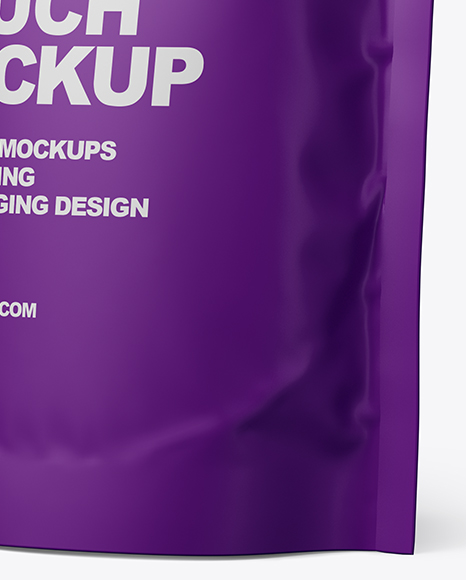 Matte Stand Up Pouch Mockup PSD #1