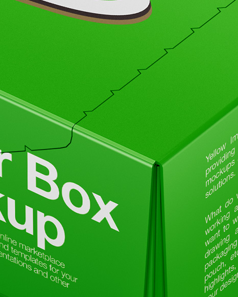 Paper Box Mockup PSD #6