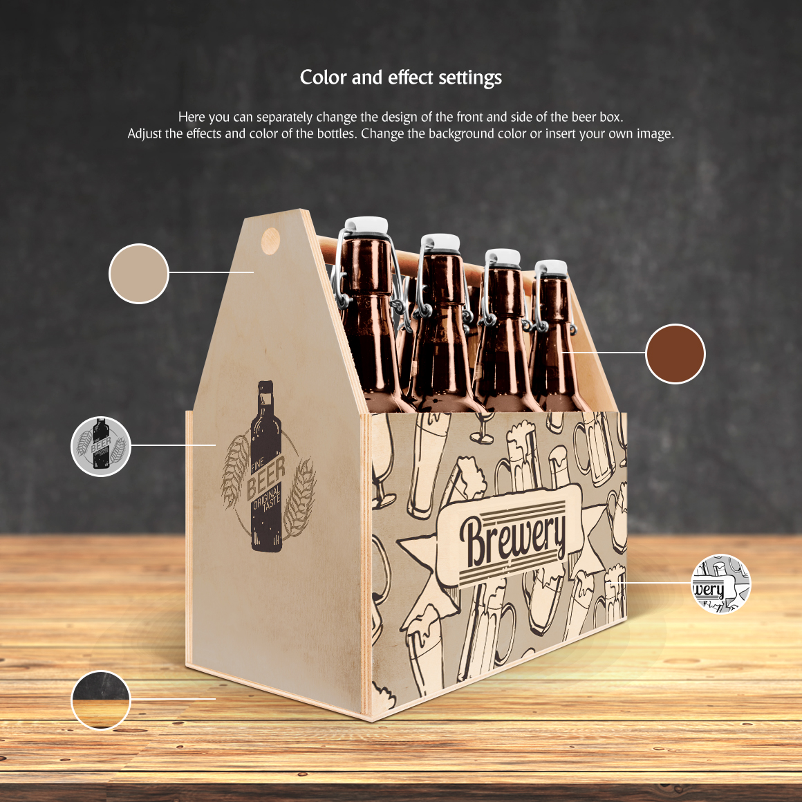 Craft Beer Box Mockup In Packaging Mockups On Yellow Images Creative Store