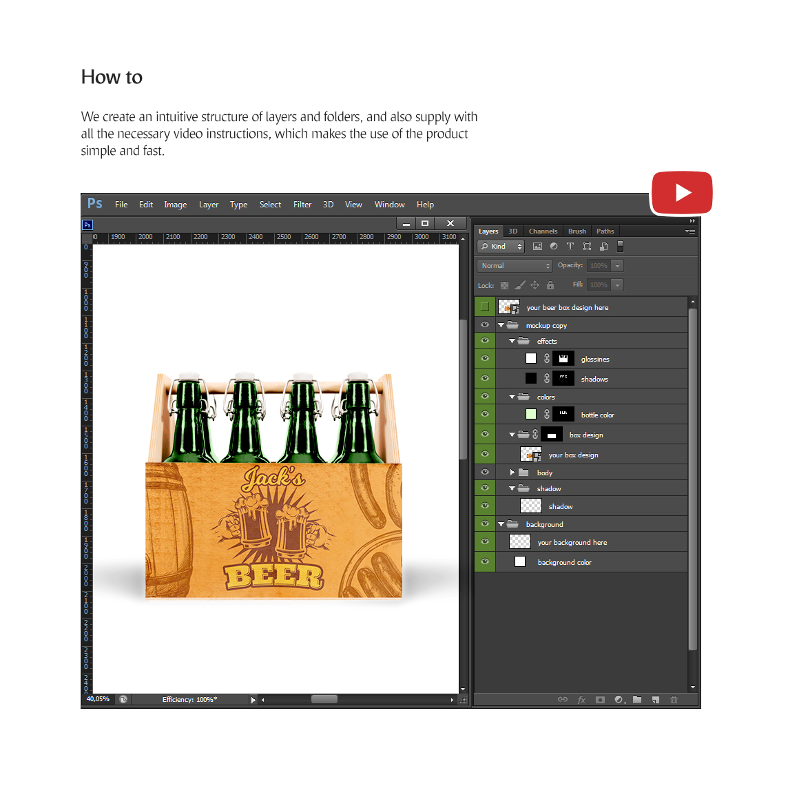 Download Craft Beer Box Mockup In Packaging Mockups On Yellow Images Creative Store